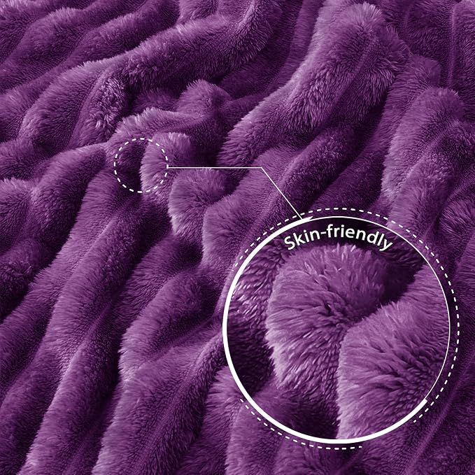 Exclusivo Mezcla Striped Queen Size Fleece Blanket - Image 5