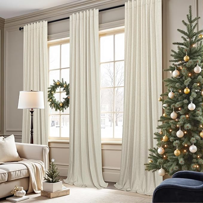 92 Inch Curtains 2 Panel Set UV Light Blocking Summer Farmhouse Curtains - Image 7