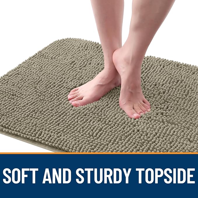OLANLY Dog Door Mat for Muddy Paws 54x24, Super Absorbent Chenille Mud Mat | - Image 4