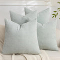 Set of 4 Soft Textured Decorative Throw Pillow Covers 18x18 Inch Cozy Farmhouse by Cozoomy