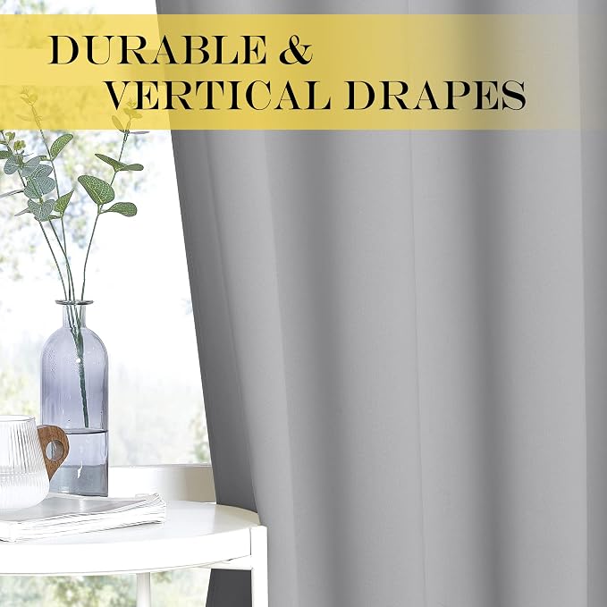 NICETOWN Blackout Patio Curtains 100 x 144 Inches Long - Image 4