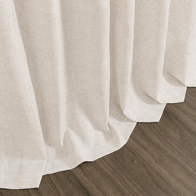 Extra Wide 100x96 Inch Linen Curtains - Image 6