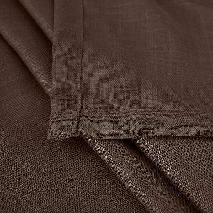 BGment Brown Linen Curtains 84 Inch Length 2 Panels - Image 7