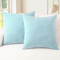 CaliTime Decorative Throw Pillow Covers 26 X 26 Inches Light Blue Grey | Pack by CaliTime