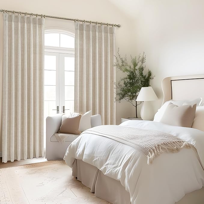 Large Window Natural Linen Curtains 108 Inches Long - Image 6