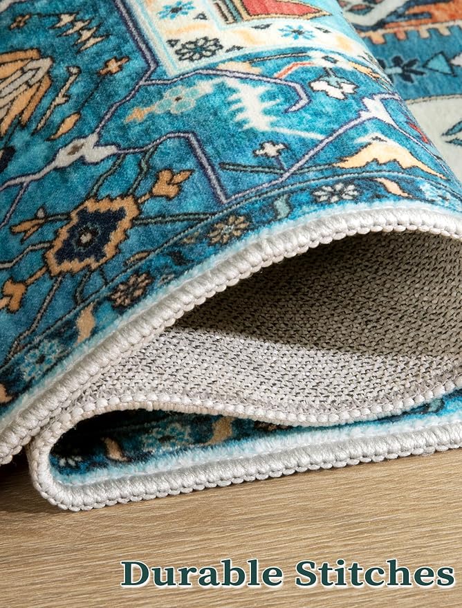 SERISSA 3x7 Washable Non Slip Boho Runner Rug - Image 8