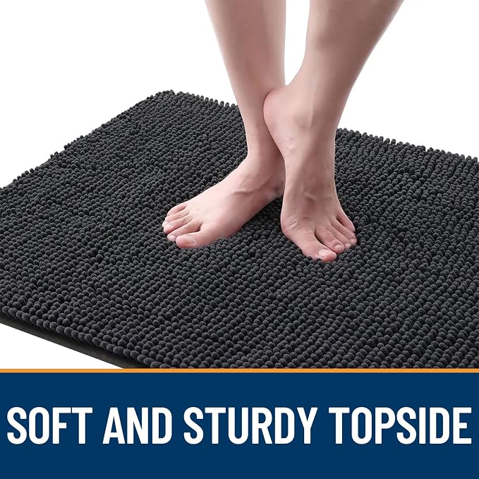 OLANLY Dog Door Mat for Muddy Paws 40x32, Super Absorbent Chenille Mud Mat | - Image 4