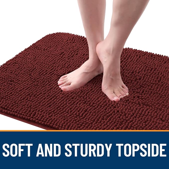 OLANLY Dog Door Mat for Muddy Paws 44x32, Super Absorbent Chenille Mud Mat | - Image 4