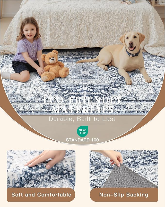 Madane Washable Runner Rug 2x6 Runners - Image 6