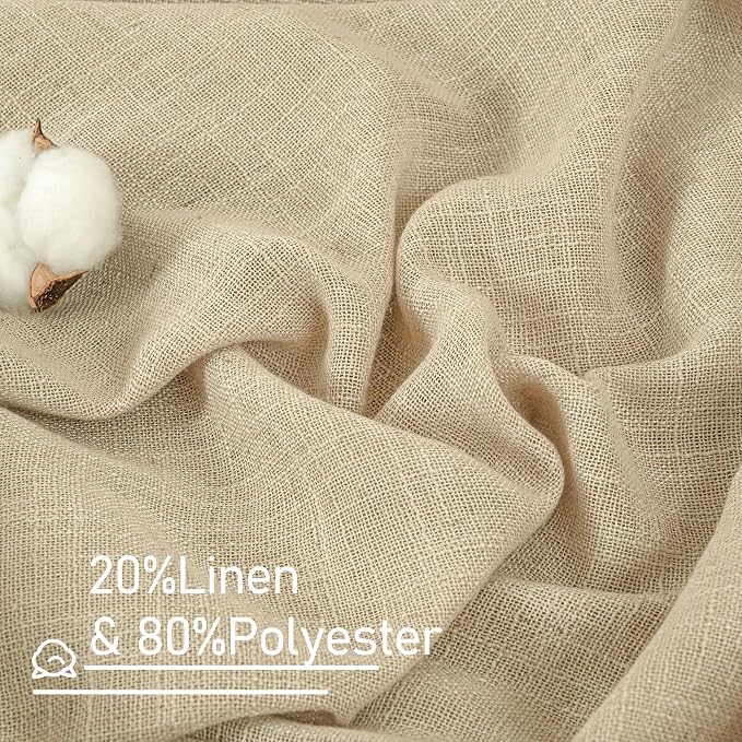Light Filtering Linen Curtains 84 inches Long - Image 2