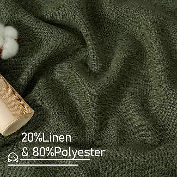 Light Filtering Linen Curtains 63 inches Long - Image 3