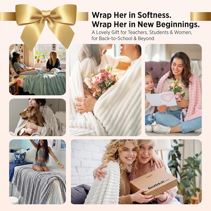 Bedsure Soft Sage Green Throw Blanket - Image 2