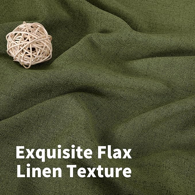 YoungsTex Extro Long Linen Curtains 108 Inch Length - Image 4