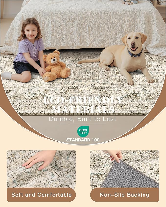 Madane Washable Runner Rug 3x6 Runners - Image 5