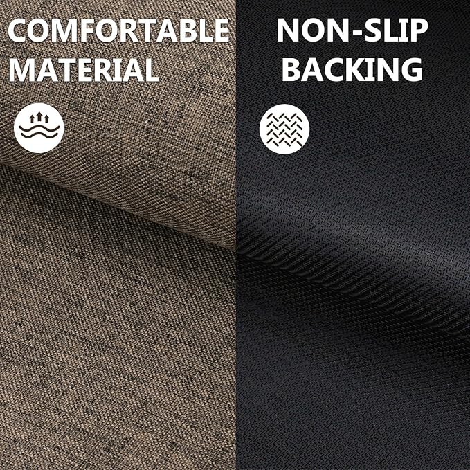 Ultra Thin Indoor Door Mat 17"x29", Non Slip Doormats, Rubber Backing, - Image 4