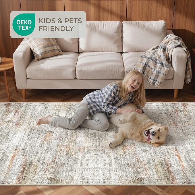 2x10 Runner Rug Non Slip, Washable Hallway Runner Rug, Laundry Room, Soft - Image 9