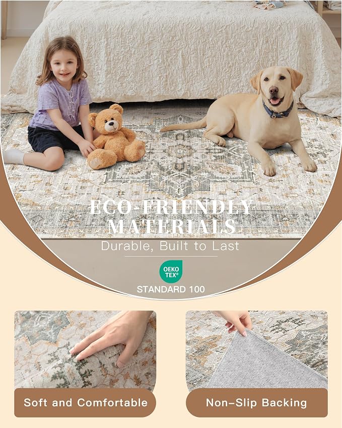Madane Washable Runner Rugs 2x10 - Image 5