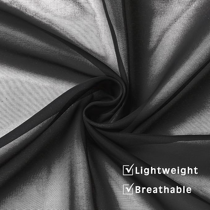 Black Sheer Curtains 96 Inch Length, Elegant Sheer Curtains - Image 5
