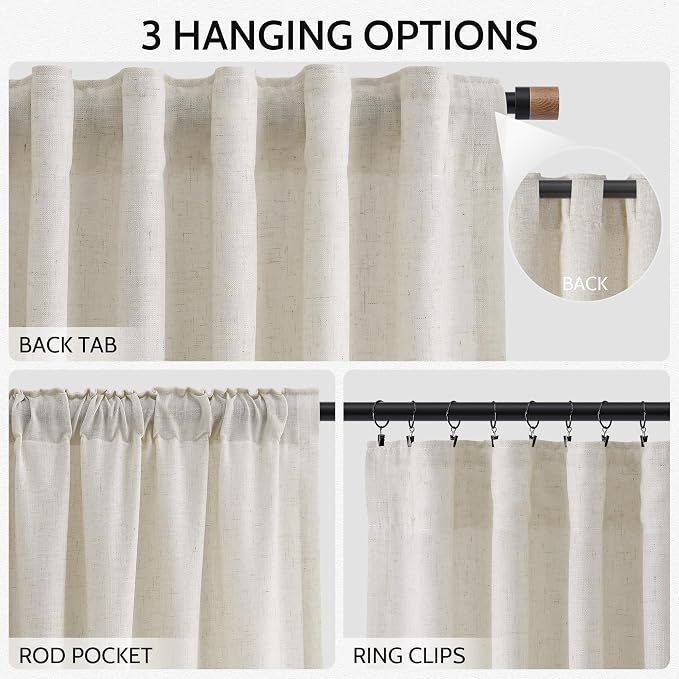 Mousse White Curtains 90 Inches Long - Image 2