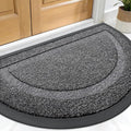 OLANLY Half Circle Front Door Mat Outside 33x21 All-Season Rubber Doormat | by OLANLY