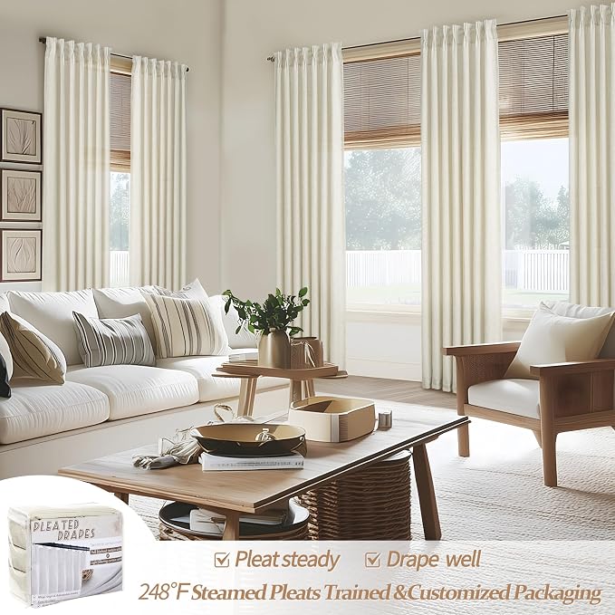 Custom Memory Shape Pinch Pleated 105 Inch Curtains - Image 6