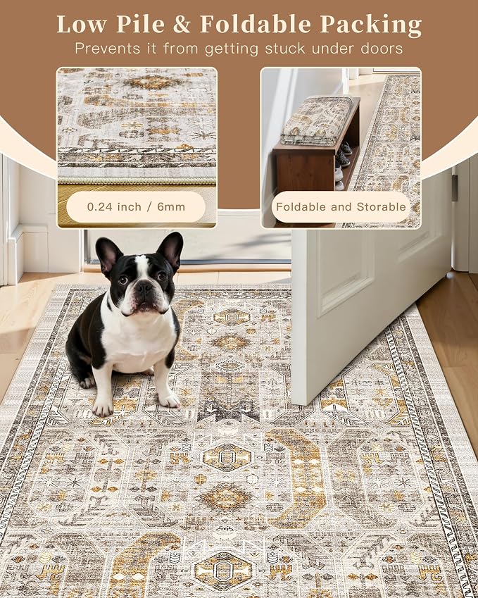 Madane Washable Runner Rug 2x6 Runners - Image 6